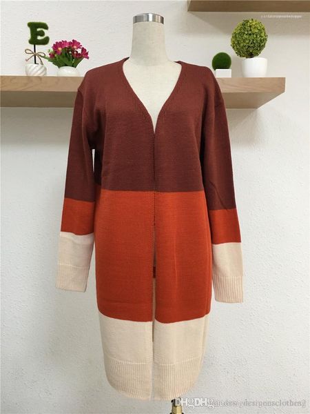 

neck striped printed ladies jackets long sleeve fashion female clothing panelled womens long sweaters cardigan v, White;black