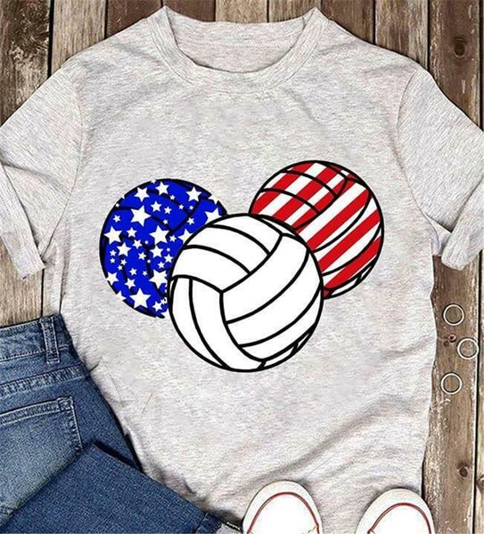 

volleyball mixed american flag men t-shirt father's day s-3xl retro tee shirt
