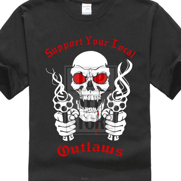 

new outlaws mc sylo support your local new t shirt all size #az+$