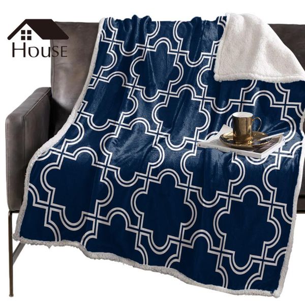 

blankets bighouses throw blanket moroccan patternblankets fleece winter personalized bedclothes