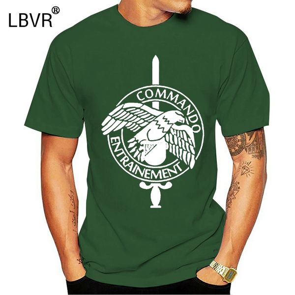 

2020 new cotton tee shirt commando entrainement frankreich armee military abzeichen wappen - t shirt summer t-shirt