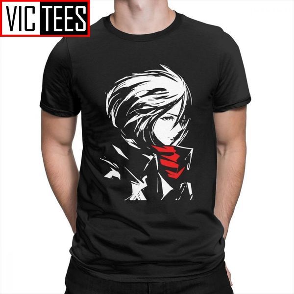 

men's attack on titan mikasa aot beautiful t shirts purified cotton mens t-shirts cool tee shirts unique crewneck