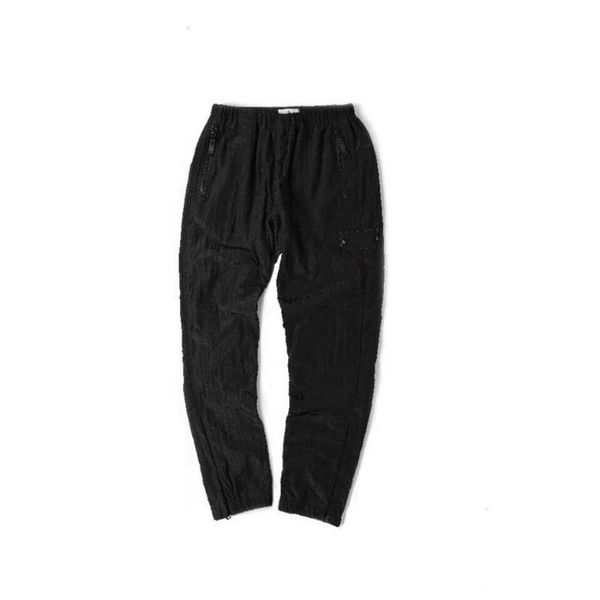 

20s men's pants joggers fashion webbing hip hop mens europe and america style cargo pants casual men multi-pocket trousers 3 colors m-2, Black