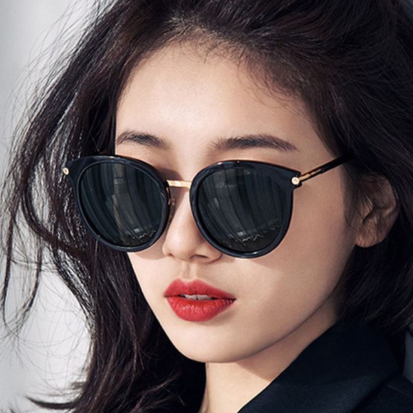 

luxury round oversized sunglasses women/men brand designer mirror circle sun glasses driving/goggles uv400 gafas, White;black