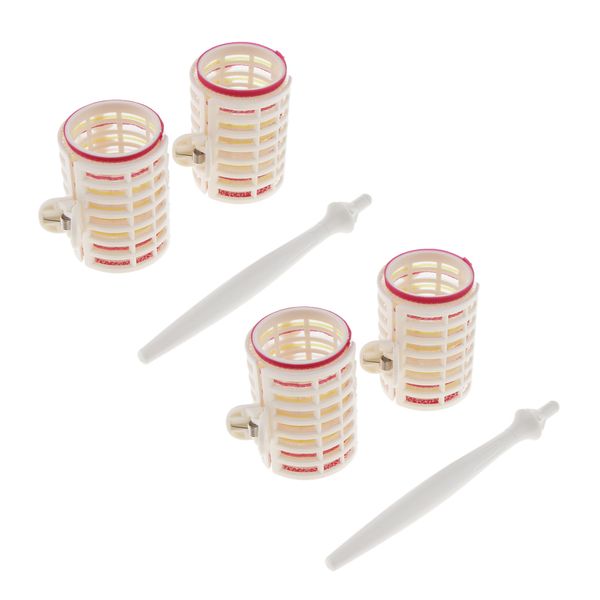 

4 pieces large hair salon rollers hairdressing diy curly hair style curlers
