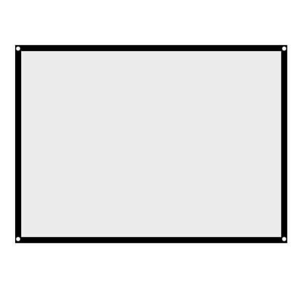 

projection screens soonhua foldable screen portable non-crease white projector curtain with adhesive and hooks