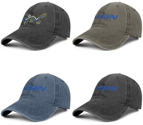 

aisin_logo black mens and women trucker denim cap cool fitted golf design your own vintage personalized stylish personalised hats aisin, Blue;gray