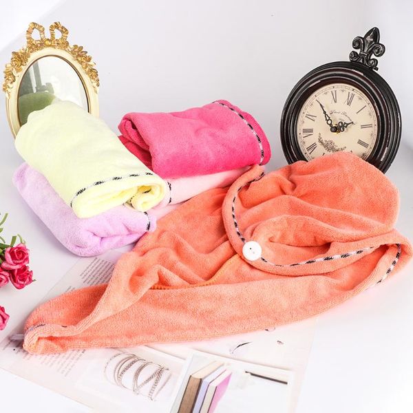 

1pc soft microfiber quick drying towel hair dry hat absorbent shower cap bath towel head wrap scarf home accessories supplies