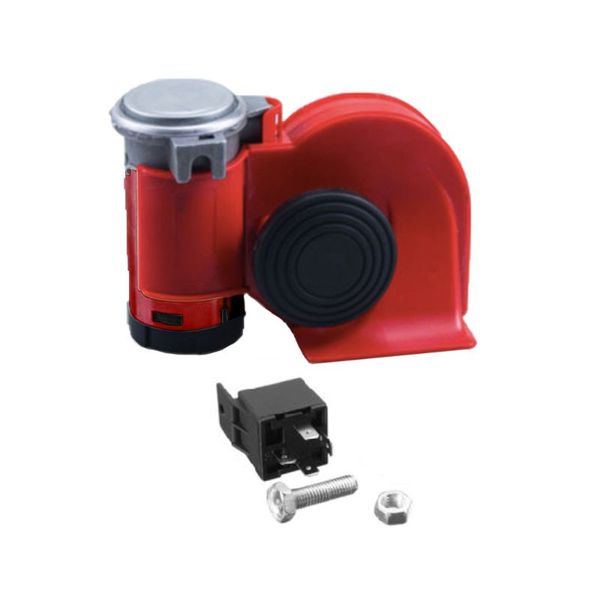 

12v/24v dual tone compact air horn siren electric trumpet pump car truck train l9bc