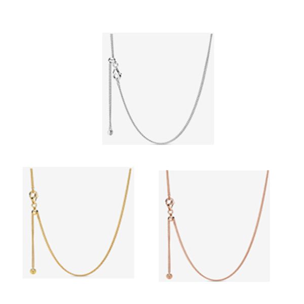 

curb chain necklace for beads & charms 925 sterling silver jewelry necklace fashion female for pendant diy