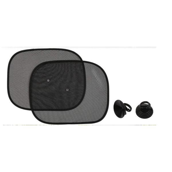 

a pair car sun blinds front and rear windows cool portability sunshade foldable with suction cups black light weight