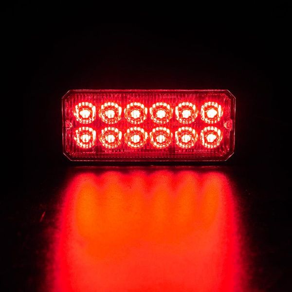 

dc 12v-24v 36w 12 led truck strobe flashing light alarm lamp boat universal