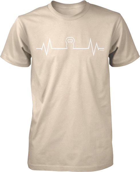 

fashion men t shirt kettlebell heartbeat, love working out men's t-shirt summer t-shirt