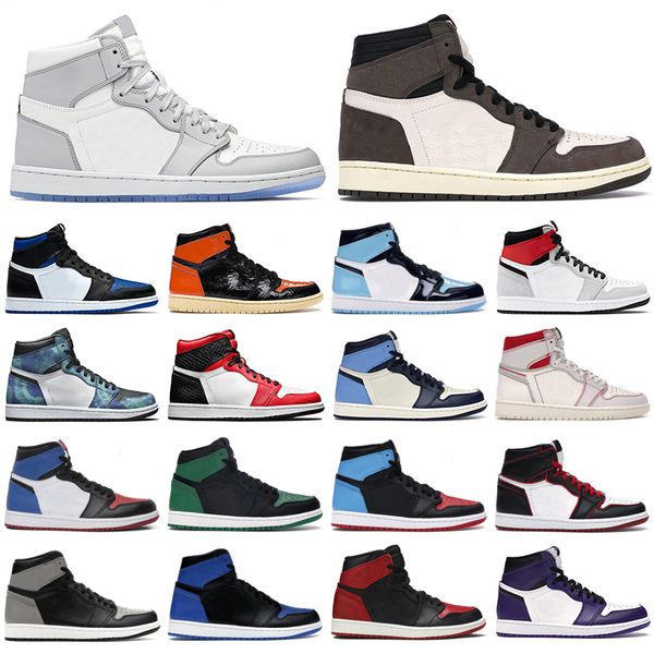 

mens basketball shoes 1s high og jumpman 1 obsidian royal toe light smoke grey unc tie dye satin snake chicago men women sneakers