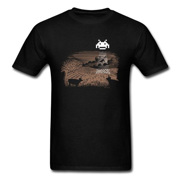 

cownapped 2018 мужчины tshirt новизна tops чужеродных нло футболках geek одежда летняя хлопковая майка смешные черный tshirt