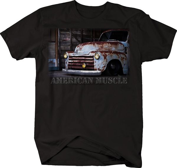 

casual tee chevy патина пикап 3100 ржавый мужчины o-образный вырез с коротким рукавом футболка