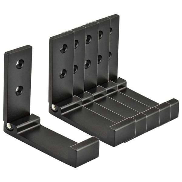 

6 pcs folding jacket hook space metal towel hook wall mount retractable