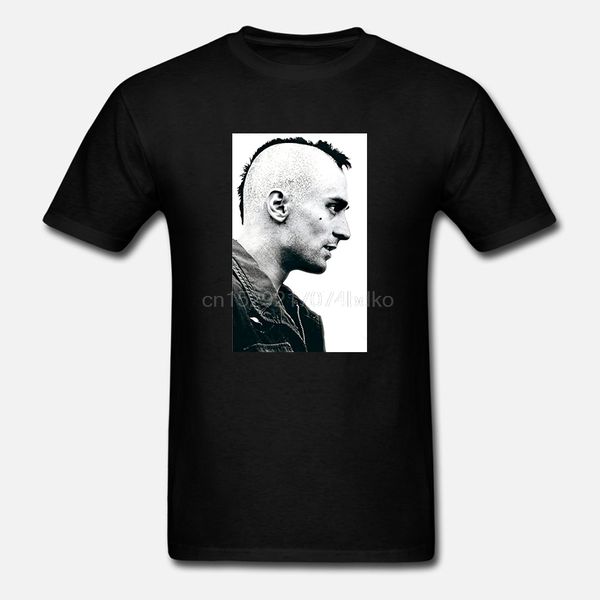 

side of taxi driver travis bickle robert de niro white t shirt s - xxl male battery funny cotton