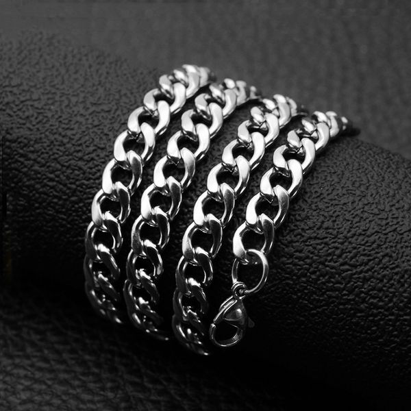 

fashion titanium steel necklace stainless steel necklace fashion men and women jewelry wholesale sale, Silver