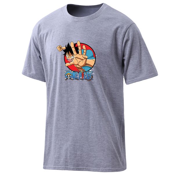 

mens luffy one piece summer 100% cotton t-shirts fashion harajuku clothing summer hip hop male casual streetwear new homme