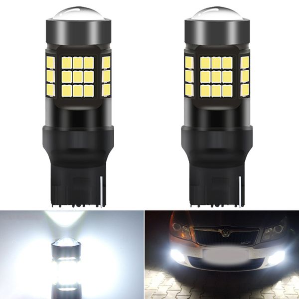 

2pcs led t20 7443 canbus no error for isuzu dmax d-max rodeo trooper accessories car daytime running lights drl 6000k white 12v