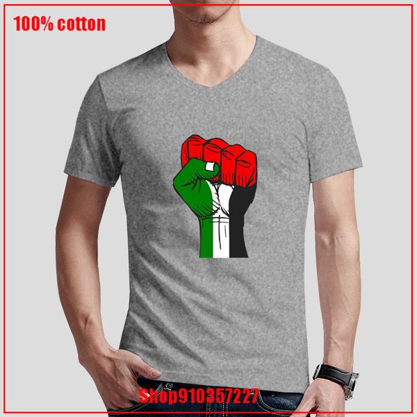 

new arrival 2020 t shirt cotton love v-neck casual palestine hope print short sleeve gothic clothes harajuku streetwear
