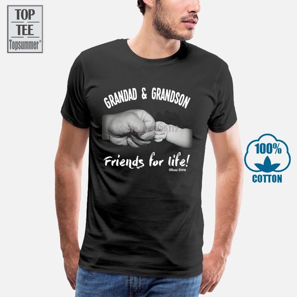 

men t shirt grandad grandad grandson friends for life for grandpa funny t shirt novelty tshirt women