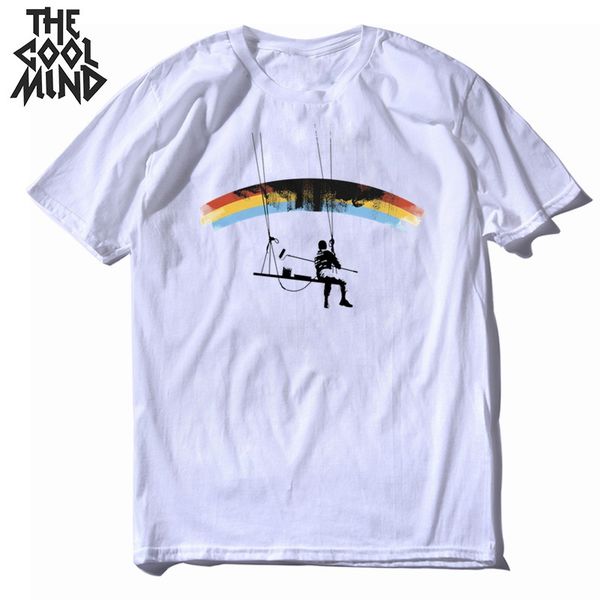 

coolmind 100% cotton short sleeve funny men t shirt casual cool summer men tshirt o-neck loose men t-shirt mens tee shirts