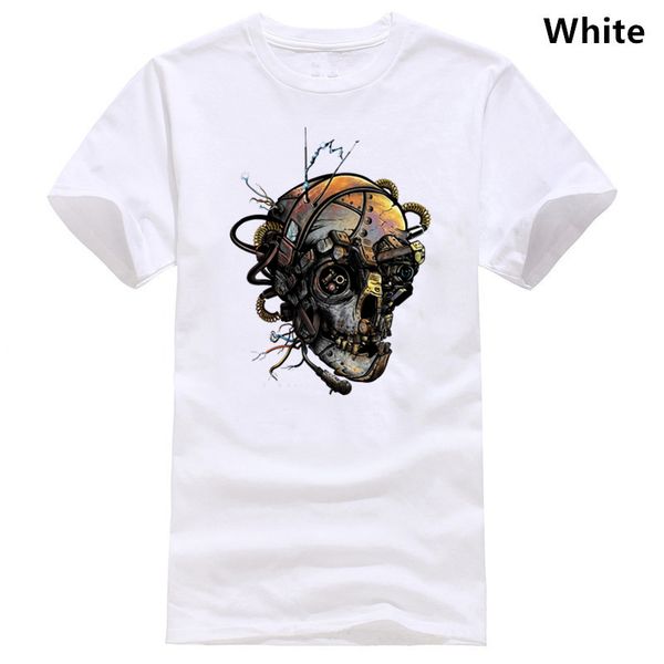 

ретро стимпанк skeleton industrial 100% хлопок мужские футболки tee