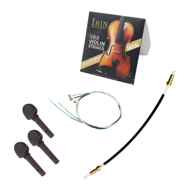 

прочные 1 комплект для скрипки fiddle замена строк с tuning колышки end веревка для скрипач