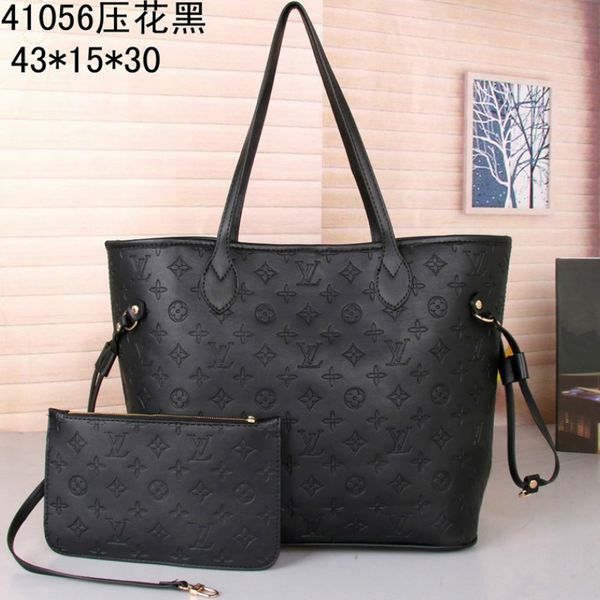 

2020 new 2 piece set big tote clutch handbag shoulder bags messenger women shopping bag #13;lv louis vuitton