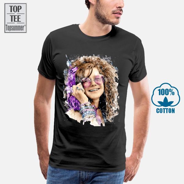 

janis joplin color summer casual man t shirt хорошего качество o-образный вырез подростковая футболка
