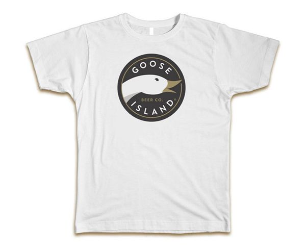

goose island custom mens t-shirt tee s-3xl new-white Â casual print fashion tee shirt