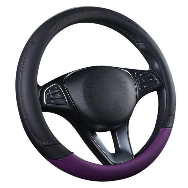 

universal car 15 inch steering wheel cover leather four seasons car steering wheel cover interior supplies