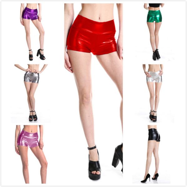 

women shiny club ants mini shorts metallic booty shorts liquid wet look dance bottoms dancing raves festivals costumes, White;black