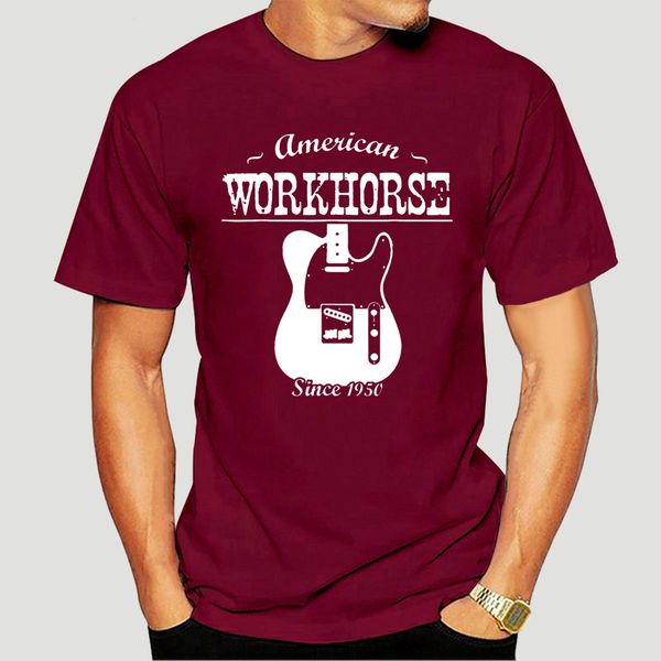 

american workhorse since 1950 telecaster electric guitar t-shirt-4987d