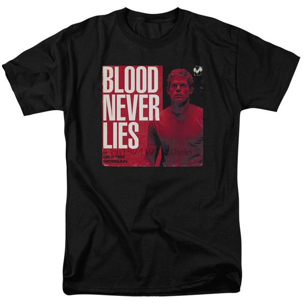 

dexter tv show blood never lies book cover dexter morgan t-shirt all sizes