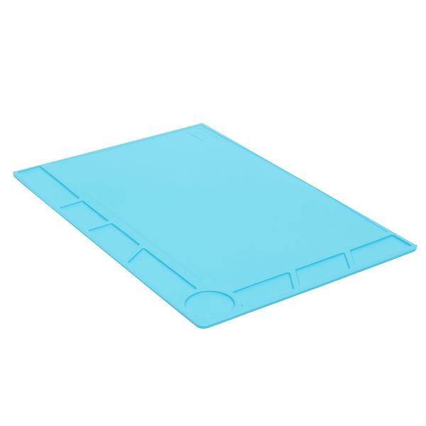 

daniu heat resistant silicone pad desk mat maintenance platform heat insulation bga soldering repair station 34x23cm
