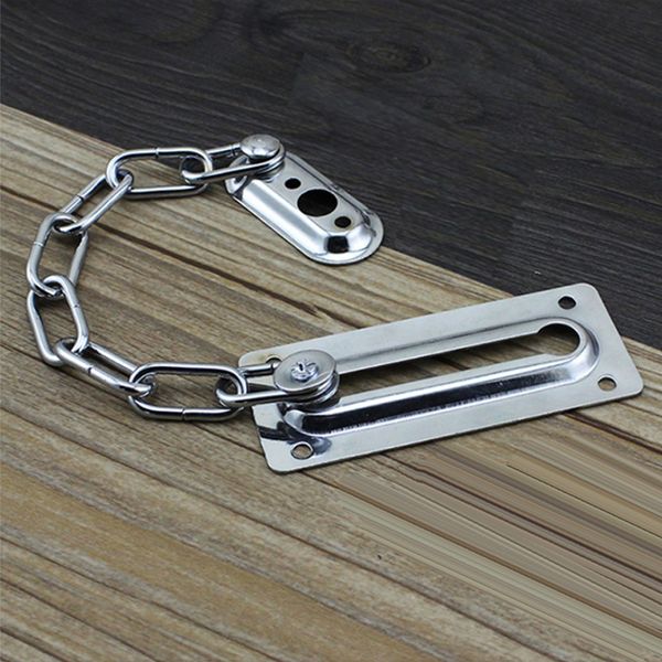 

2pcs stainless steel window door chain security guard restrictor lock silver