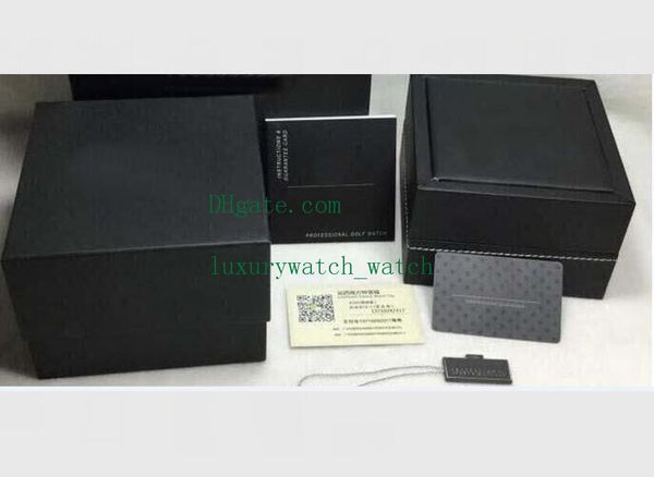 

black leather original box paper with handbag 17rs 36rs mens ladies watches for gift boxes, Black;blue