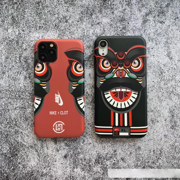 

guochao lion dance phone case edison chen xsmax protective case apple 78plus cool xr male
