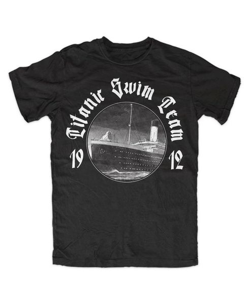 

titanic swim team 1912 t-shirt baywatch, fun, cult, 1912, swim team titanic- show original title mens shirts short sleeve