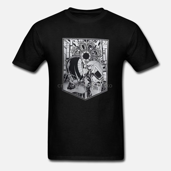 

новые популярные daft punk human men black t-shirt s-3xl