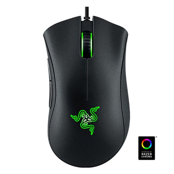 

razer deathadder chroma usb проводная оптическая компьютерная мышь gaming 10000dpi оптический датчик мыши razer gaming mice с розничной коро