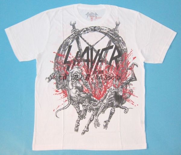 

slayer - ад ждет футболка пима хлопок летняя коллекция