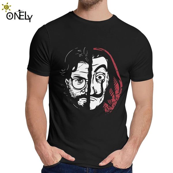 

la casa de papel футболка деньги heist crewneck 2019 мужская vintage органический хлопок плюс размер tee shirt