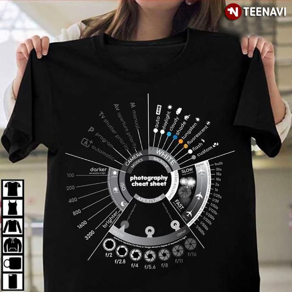 

pgraphy cheat sheet t-shirt
