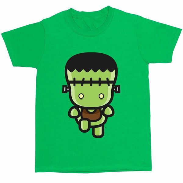 

green baby walking frankenstein kids boys girls t-shirt colorful tee shirt