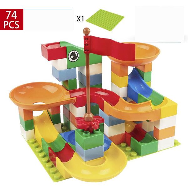 

bricks for with gifts compatible with building big duploed diy balls rolling blocks slide size educational funny toys children yxlgfv