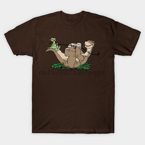 

men short sleeve tshirt little foot and ducky cartoon t shirt women t-shirt